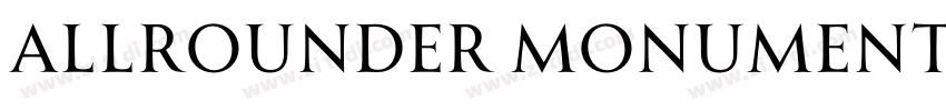 Allrounder Monument字体转换